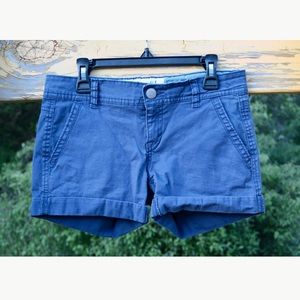 Blue Twill Midi Aeropostale Shorts